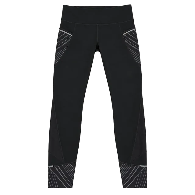 Athleta Leggings Size S Black Striped Athletic Activewear Pants