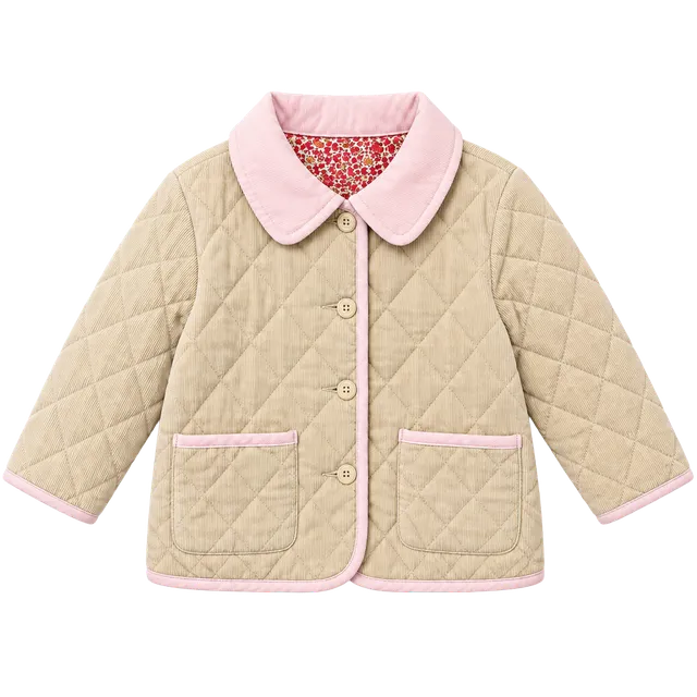 Vintage 2003 Old Navy Quilted Corduroy Chore Coat  Size 2T
