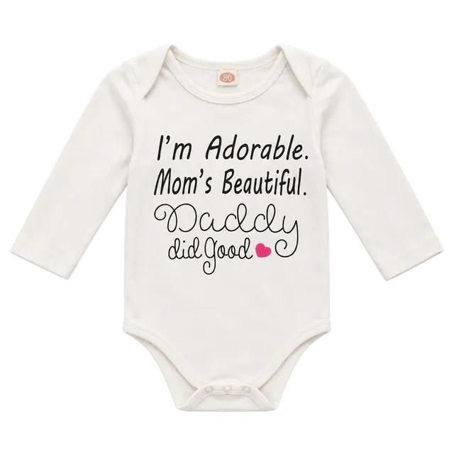 Graphic Baby Onesie White