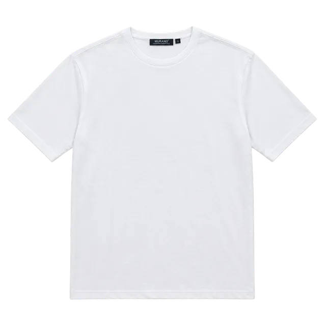 Murano Liquid Luxury T-Shirt Size S White Cotton