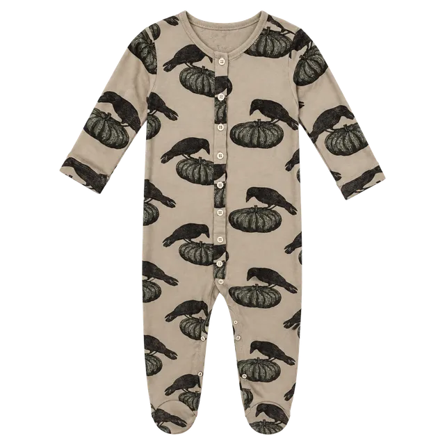 Kate Quinn Romper Size 2t Pumpkin Crow Halloween Modal