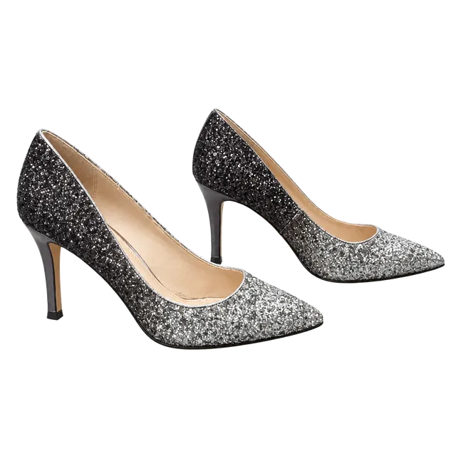 Nina Glitter Ombre Pointed Toe Stiletto Heels
