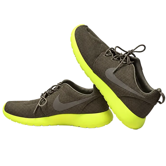 Nike Roshe Run Olive Volt Green Sneakers
