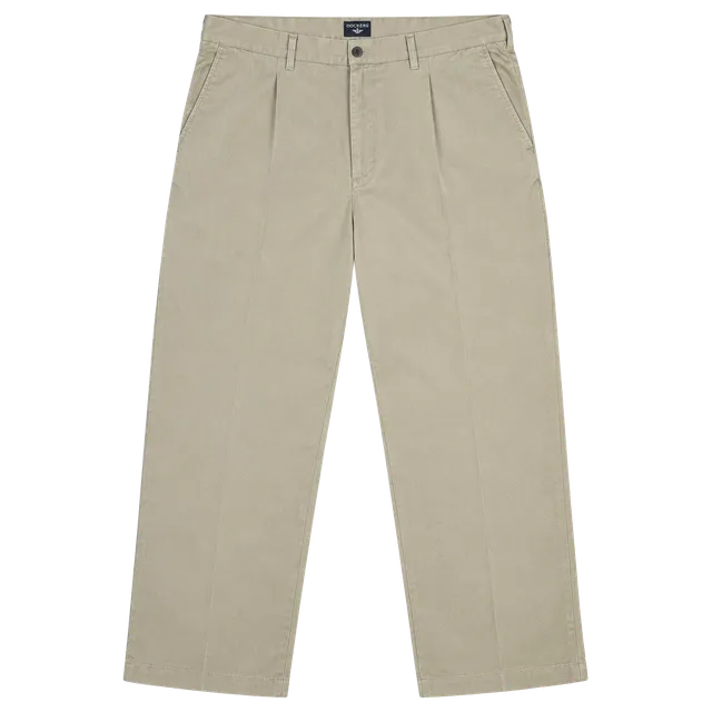 NWT Dockers Big & Tall Classic Fit Pleated Pants Mens Size 44x32 Tan Khaki Chino