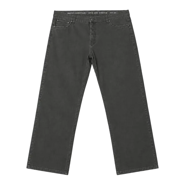 Smith's Workwear Pants Size 40x30 Dark Gray Stretch Workwear