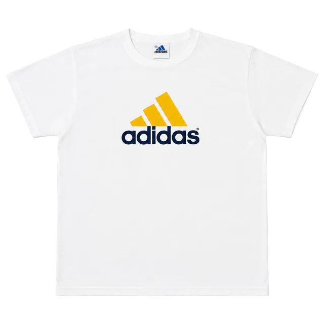Vintage Y2K Adidas T-Shirt Size L White /black Logo Graphic Tee