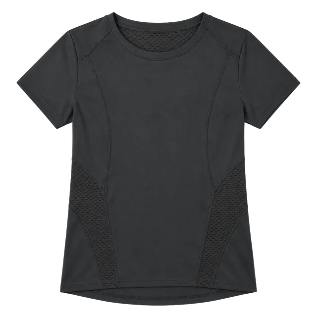 Danskin Now Athletic Shirt Size L (12-14) Grey Stone