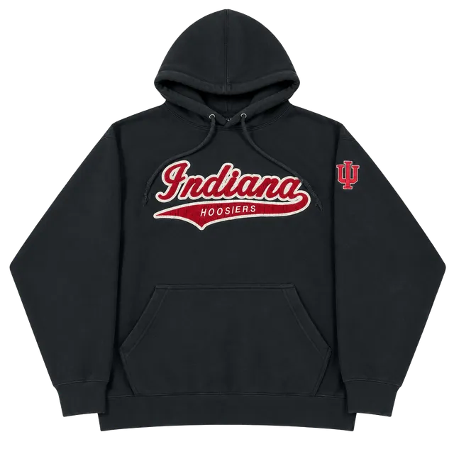 Vintage 90’s Oarsman Indiana Hoosiers Black Pullover Hoodie Sweatshirt
