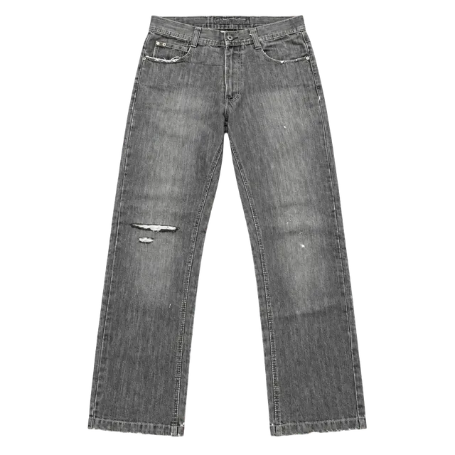 Southpole Grey Relaxed Straight Denim Jeans