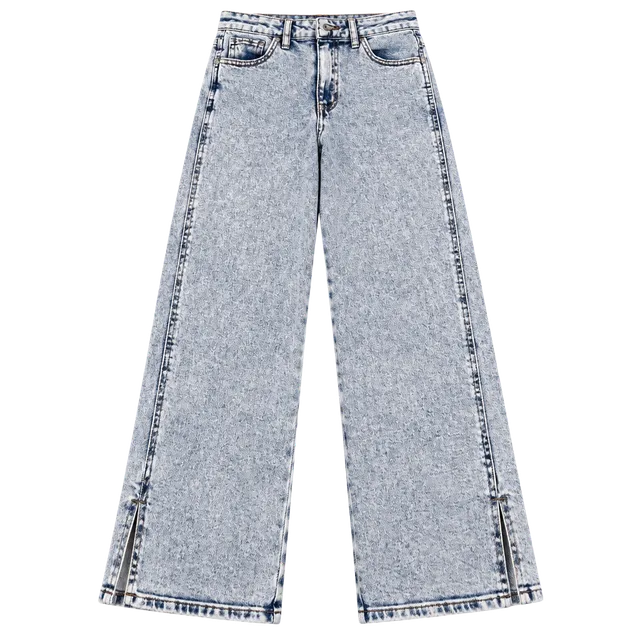 Art Class Acid Wash Flare Jeans Size 10 Split Hem 