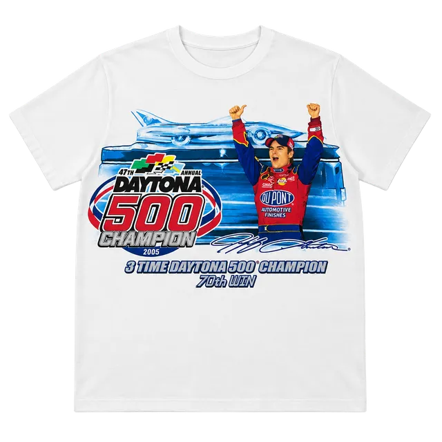 Chase Authentics Jeff Gordon Daytona 500 Champion T-Shirt XL White