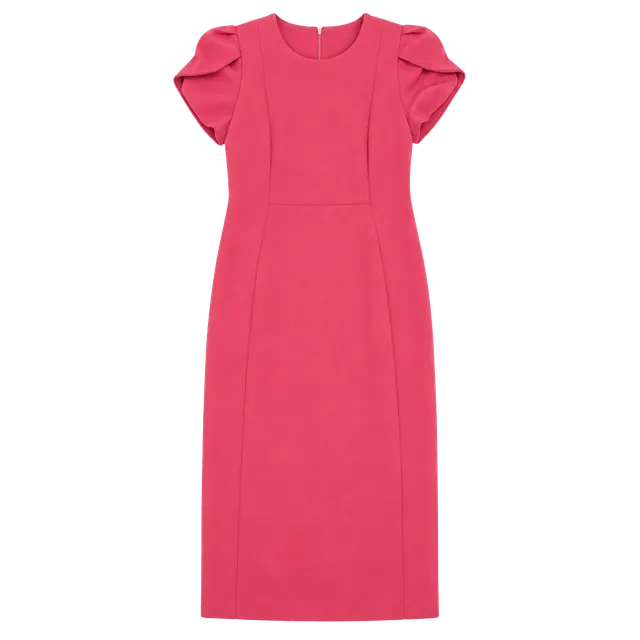 Calvin Klein Tulip Sleeve Sheath Dress Size 8 pink purple 