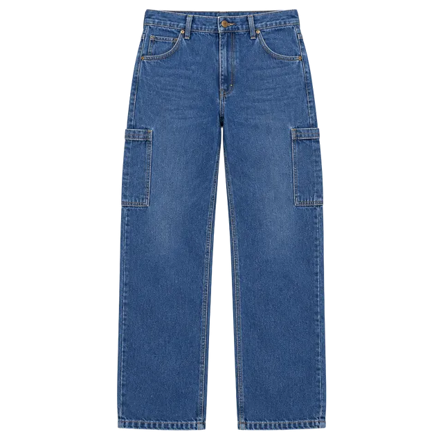Big Ben Carpenter Jeans 40x30 Blue Cotton Relaxed Straight Leg