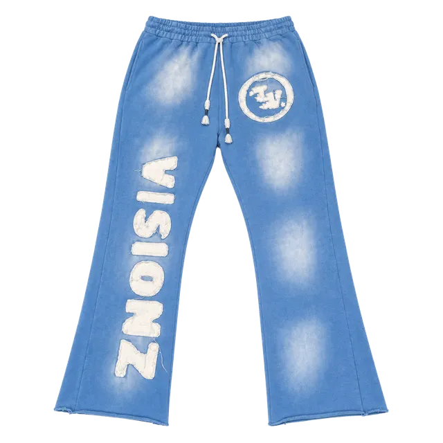 Aelfric Eden Visionz Flare Sweatpants Blue Light Wash