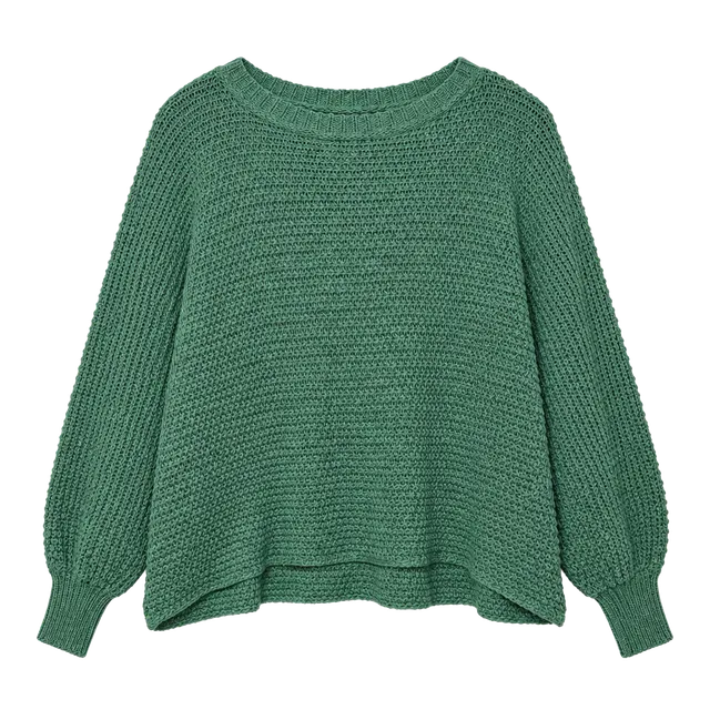 Dreamers By Debut Green Knit Sweater
