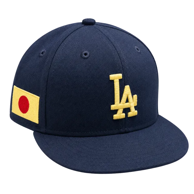 New Era Los Angeles Dodgers Hat Navy Japan Flag Patch