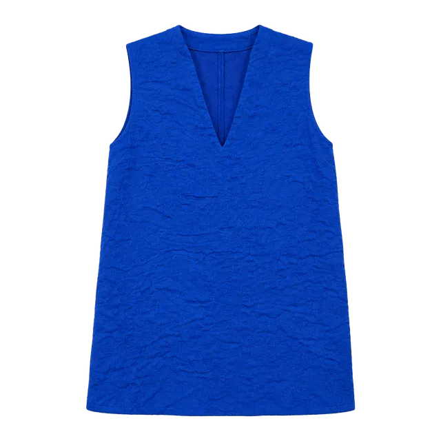 Madewell Inlet Popover Tank Top Size XS Royal Blue V-Neck Sleeveless