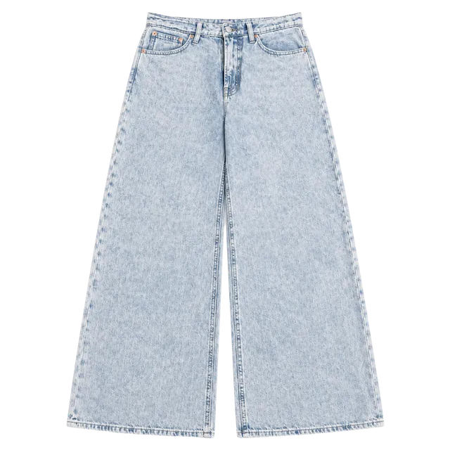 Gap High Rise Wide-Leg Jeans Size 10/30R Light Wash