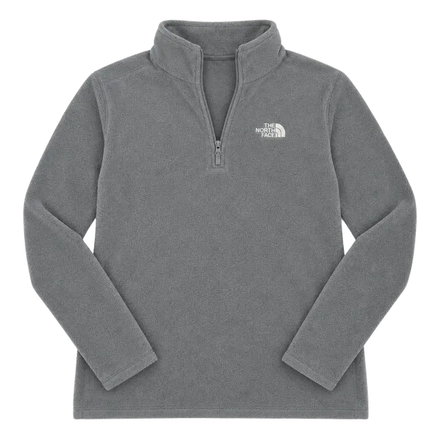 The North Face 1/4 Zip Fleece Pullover Size L Gray