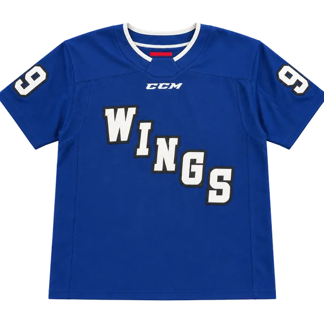 CCM Wings Hockey Jersey Size M Blue Practice Pullover
