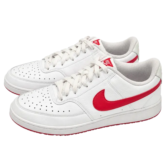Nike Court Vision Low Size 9.5 White University Red A817