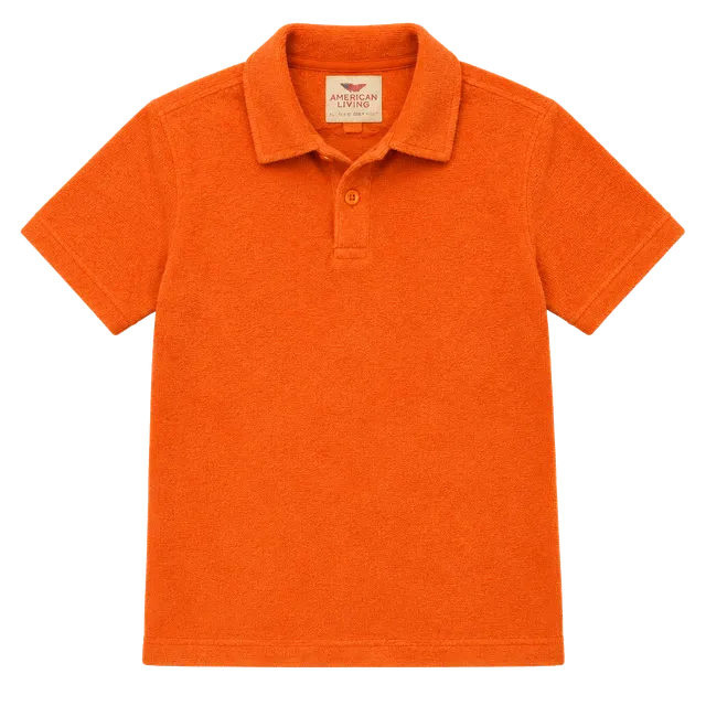 American Living Long Sleeve Button Down Shirt Size S Orange Cotton