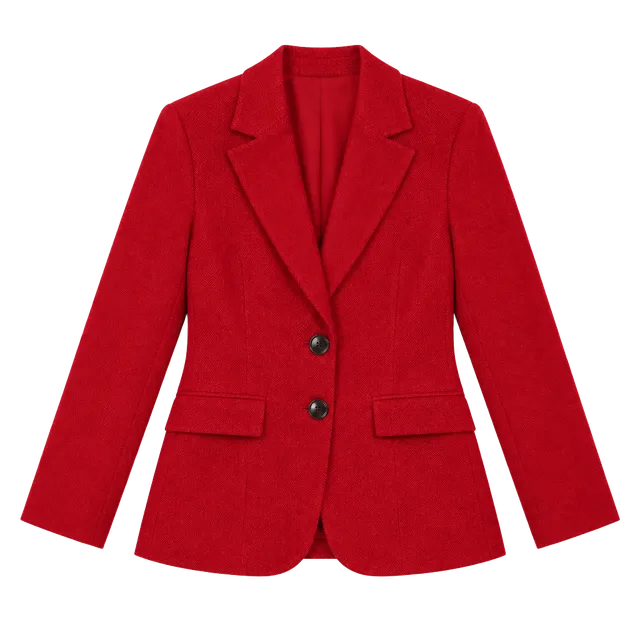 Torrid Blazer Size 2 Red Business Casual Work Office Jacket Pockets