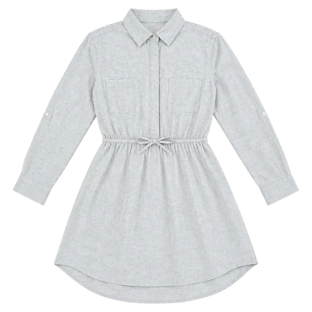Jessica Simpson Shirtdress Size XL Beige Linen Blend Long Sleeve