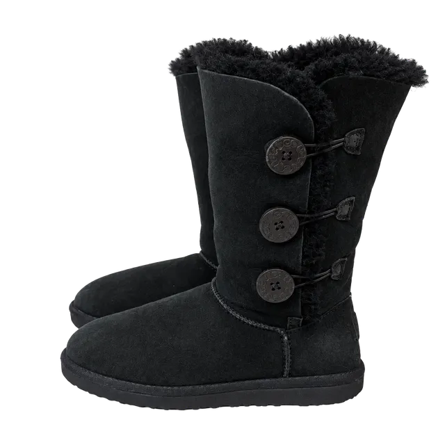 UGG Bailey Button Triplet Boots Black