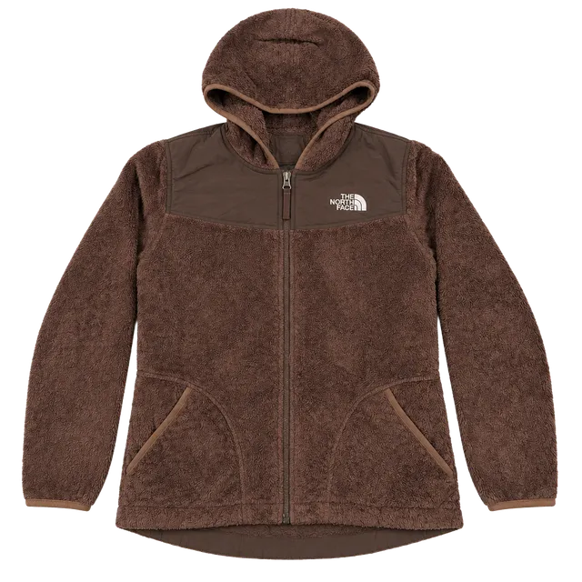 The North Face Fleece Hoodie Size L/G Girls Brown or Xs women