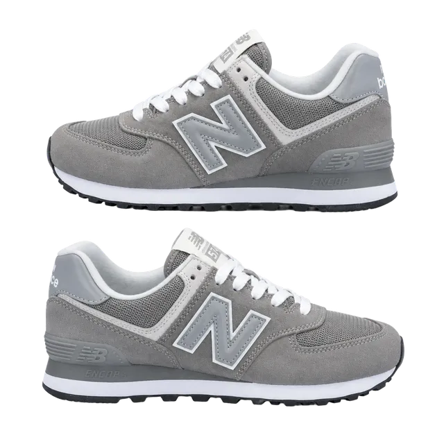 New Balance 574 Grey Suede Retro Sneakers Womens 6.5