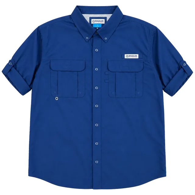 Magellan Outdoors Long Sleeve Fishing Shirt Blue 2XL