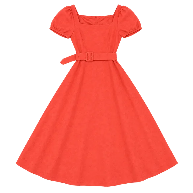 Antonio Melani Dress Size 2 Red Short Sleeve Belted