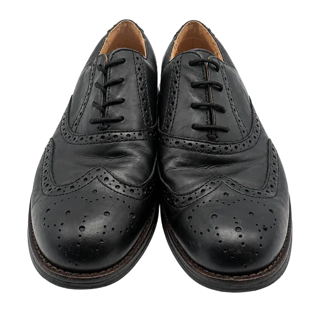Dockers Wingtip Oxford Shoes Black Leather