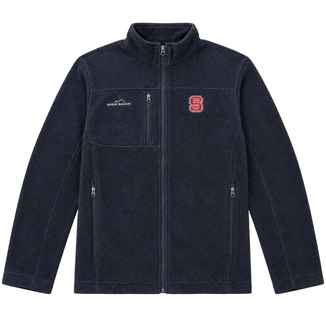 Eddie Bauer NC State Wolfpack Fleece Jacket Black Size L