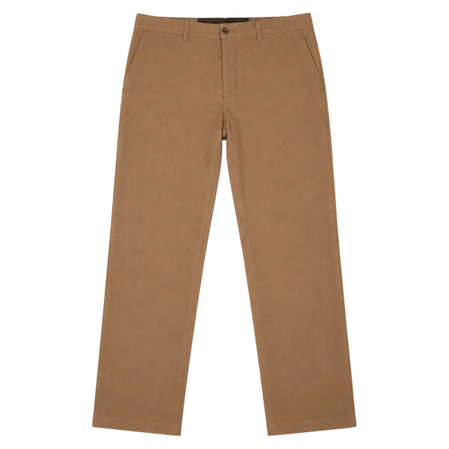 Banana Republic Slim Straight Trouser Size 36x32 Brown Linen Blend New