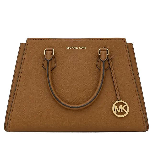 Michael Kors Authentic Brown Satchel with MK Logo Used