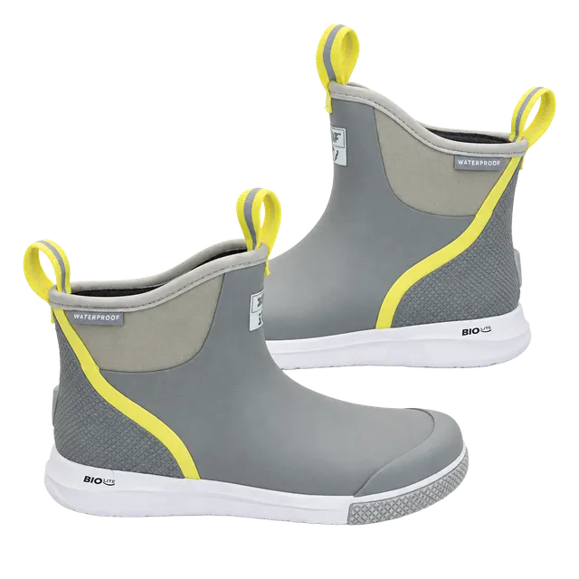 Xtratuf Sport Boots Grey Yellow Water Resistant Womens 6