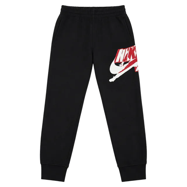 Jordan Boys Black Fleece Jogger Pants Size M 10-12Y Jumpman Sweatpants