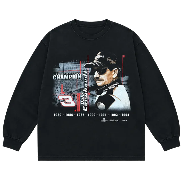 Winners Circle Dale Earnhardt Nascar Champion Long Sleeve Shirt Size XL
