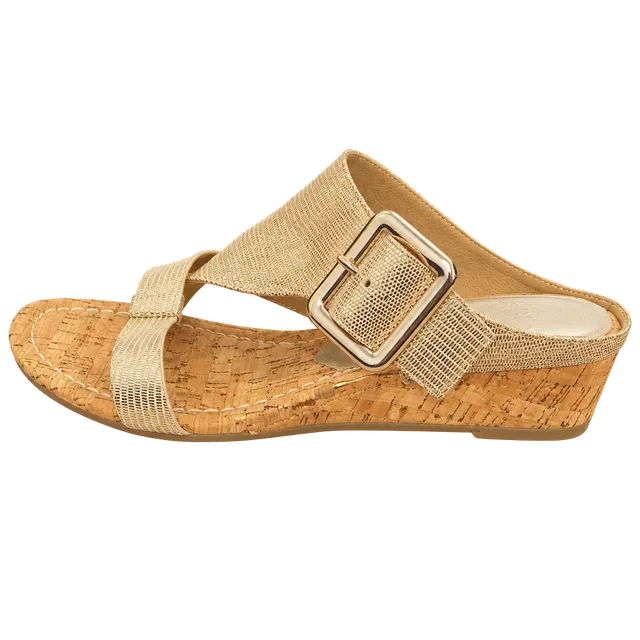 Women's Donald Pliner Anamari metallic 9.5 sandals wedge
