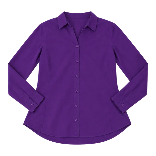 Worthington Blouse Size 18 Purple Long Sleeve Shirt