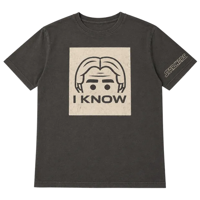 Star Wars Han Solo Carbonite I Know T-Shirt medium Black