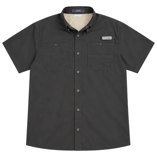 Columbia PFG Tamiami II Short Sleeve Shirt Size XXL Black