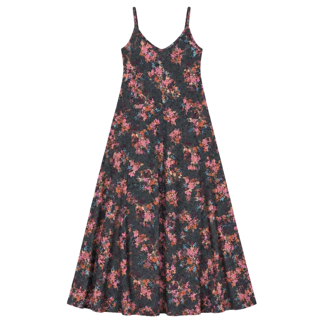 Torrid Floral Wide Leg Jumpsuit Size 2X Charcoal Gray Pockets