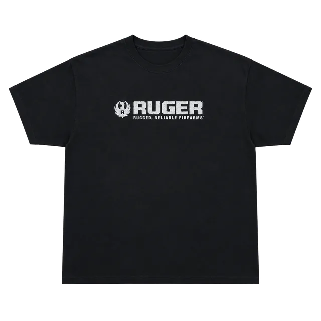 Ruger firearms Logo Graphic T-Shirt Black Size 2XL