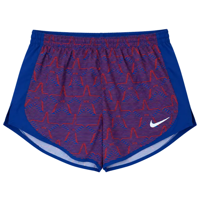 Nike Dri-Fit Running Shorts Size M Blue Red
