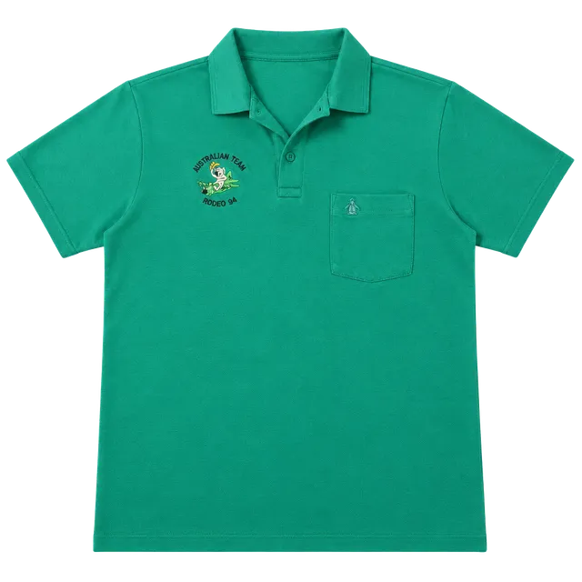 Original Penguin Polo Size 18 / 100 CM Green Australian Team Rodeo 94