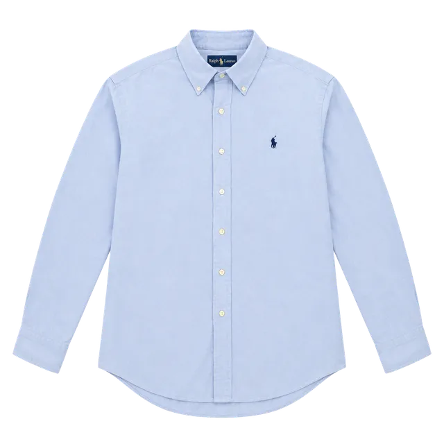 Ralph Lauren Button Down Shirt XL Light Blue Long Sleeve Custom Fit
