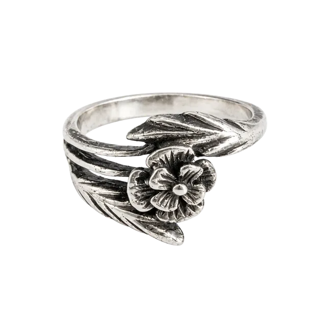 Vintage Sterling Silver Flower Ring